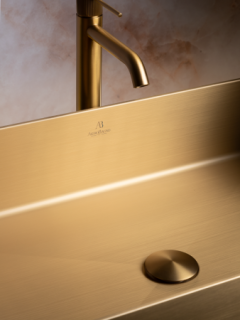 Раковина AltroBagno Solido 001021 OrSp из нержавеющей стали золото матовое